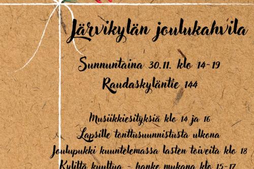 Joulukahvila Järvikylällä