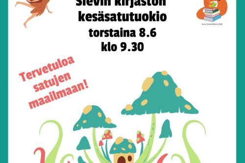 Kirjaston kesäsatutuokio. Tervetuloa!