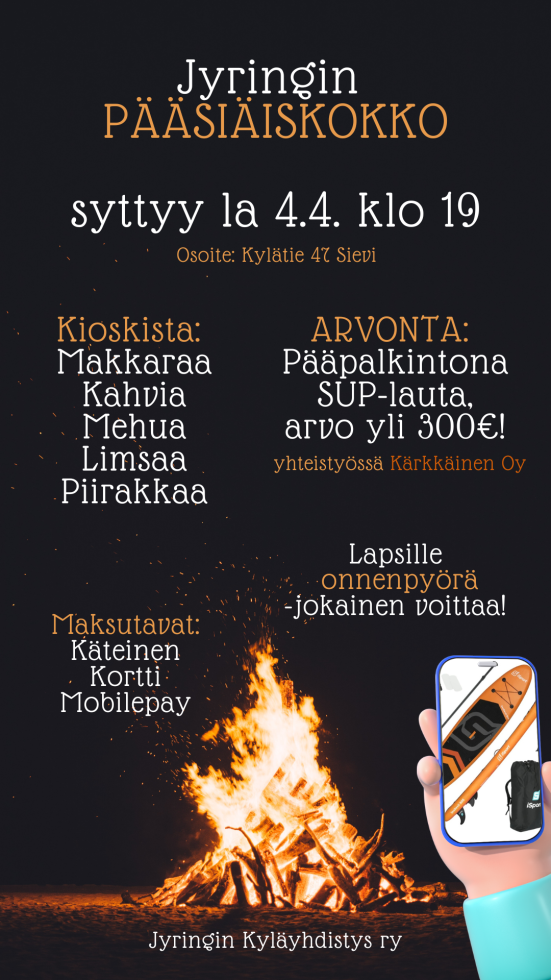 Jyringin pääsiaiskokon mainos