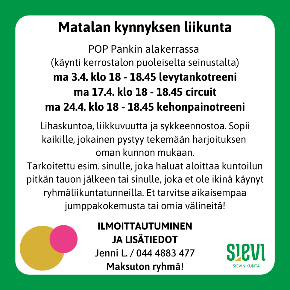 Matalan kynnyksen liikunta