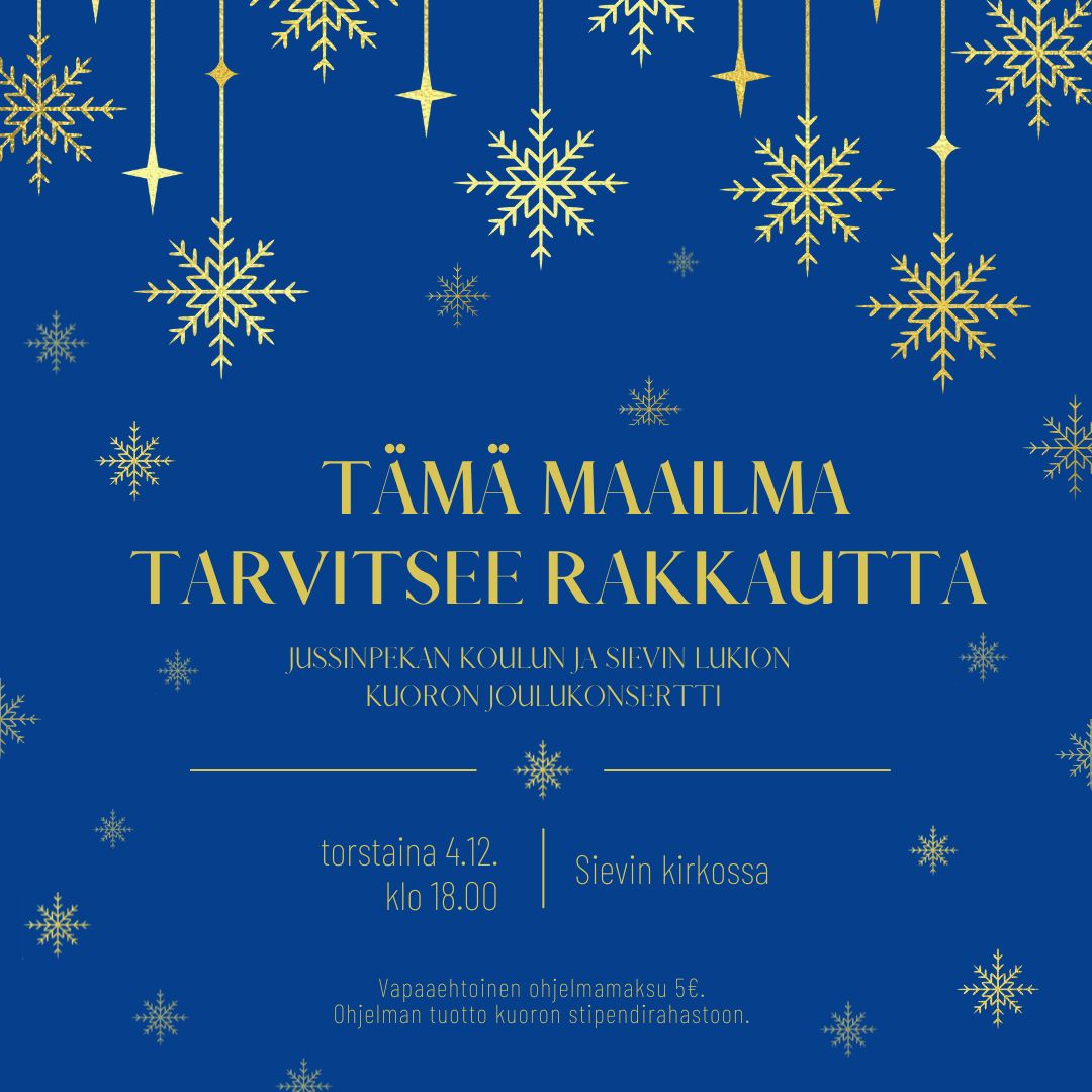 Tämä maailma tarvitsee rakkautta