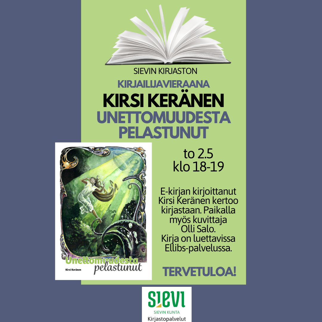 Kirjailijavieras Kuva kirjan kannesta