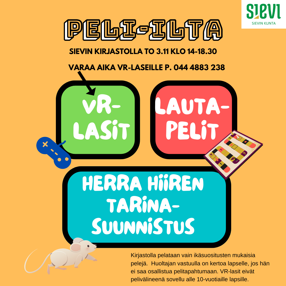 Peli-ilta kirjastolla