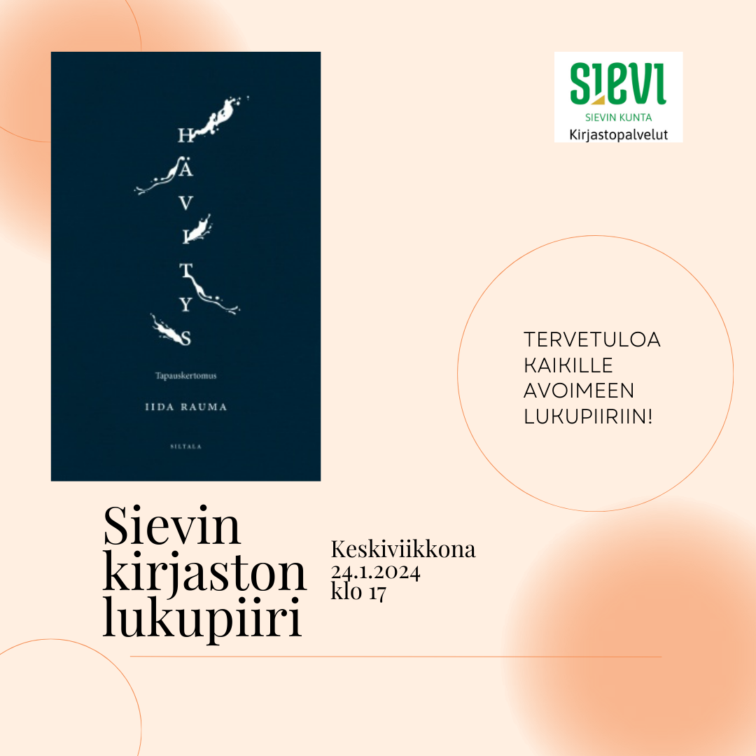 Sievin kirjaston lukupiiri Kansikuva Iida Rauma: Hävitys
