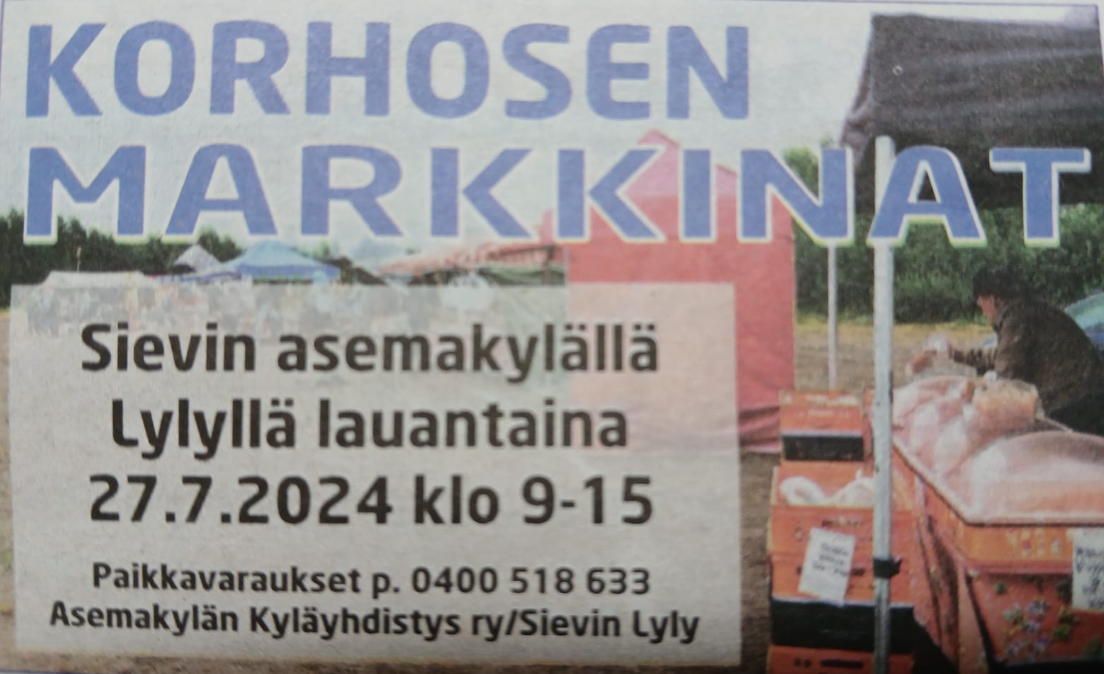 Korhosen markkinat.