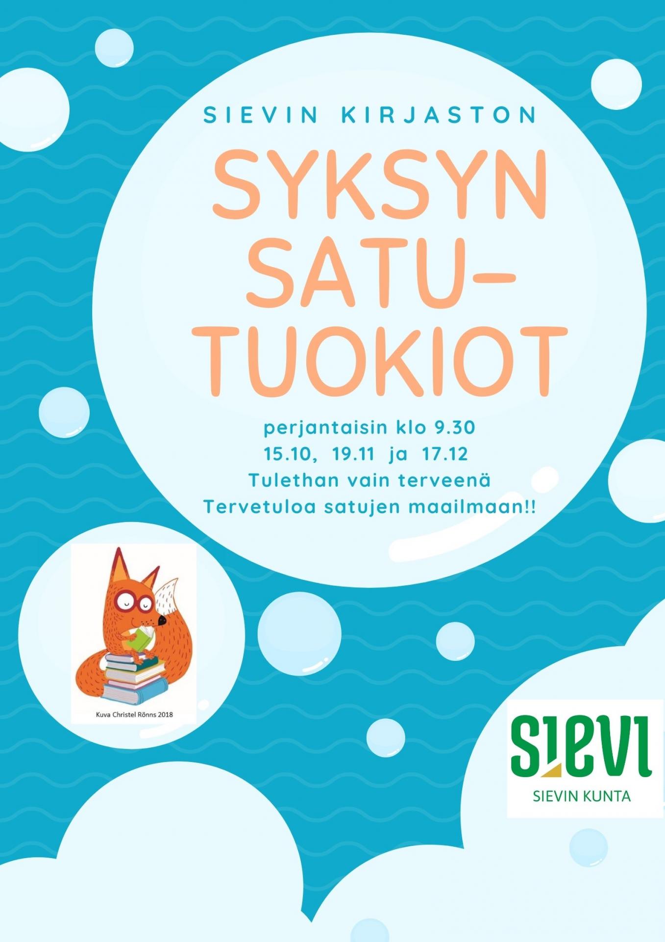 Syksyn 2021 satutuokiot kirjastolla