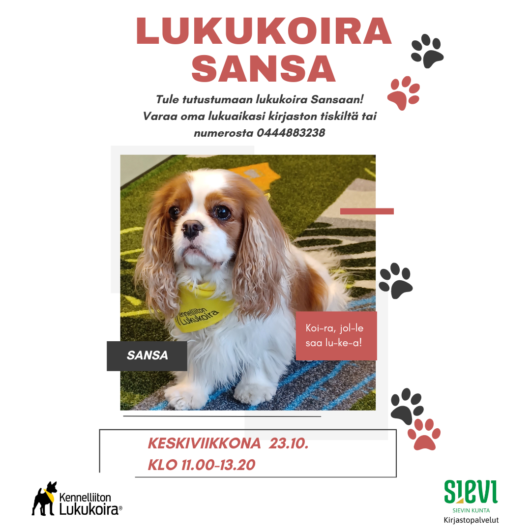 Lukukoira Sansa Lukukoira Sansa